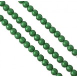 Zdjęcie - Perły szklane drapane zielone 10mm